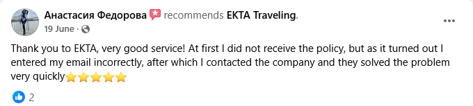 Customer Reviews with EKTA Travel Insurance