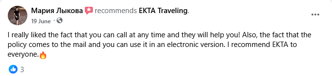 Customer Reviews with EKTA Travel Insurance