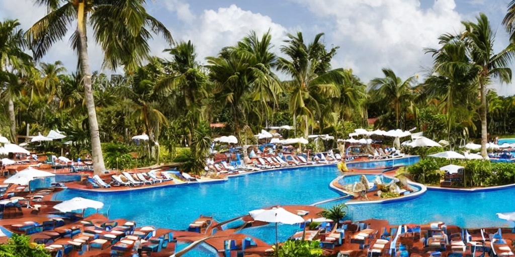 Budget-Friendly Vacation in the Dominican Republic resorts pool trees