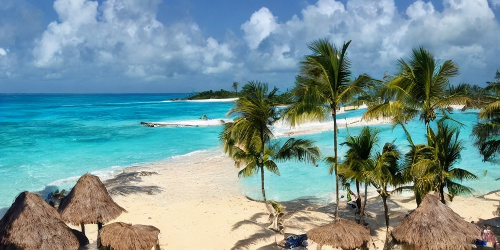 Budget-Friendly Vacation in the Dominican Republic crystal clear water sea beach trees